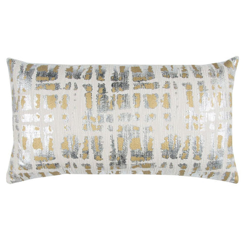 Donny Osmond Home Abstract 14 in. x 26 in. Natural Decorative Filled Pillow