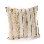 LR Resources Zanthia Wild Streak Black Natural 20 in. x 20 in. Indoor Throw Pillow