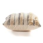 LR Resources Zanthia Wild Streak Black Natural 20 in. x 20 in. Indoor Throw Pillow