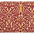 Vesper Lane Modern Red Damask Designer Throw Pillow